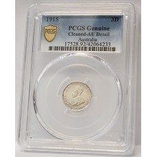 AUSTRALIA 1915 . THREEPENCE . GENUINE AUSTRALIA 1915 . THREEPENCE . GENUINE